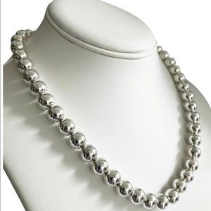 Tiffany & Co. 16" T&co. Sterling Silver Ball Bead Classic Always Necklace